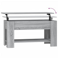 Tavolino da Salotto Grigio Sonoma 101x49x52cm Legno Multistrato 819273