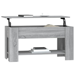 Tavolino da Salotto Grigio Sonoma 101x49x52cm Legno Multistrato 819273