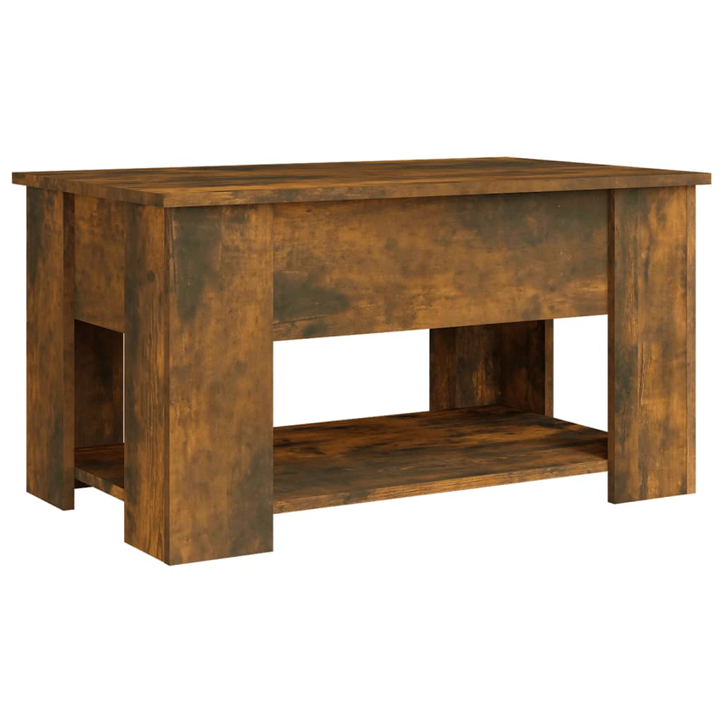 Tavolino da Salotto Rovere Fumo 79x49x41cm in Legno Multistrato 819275