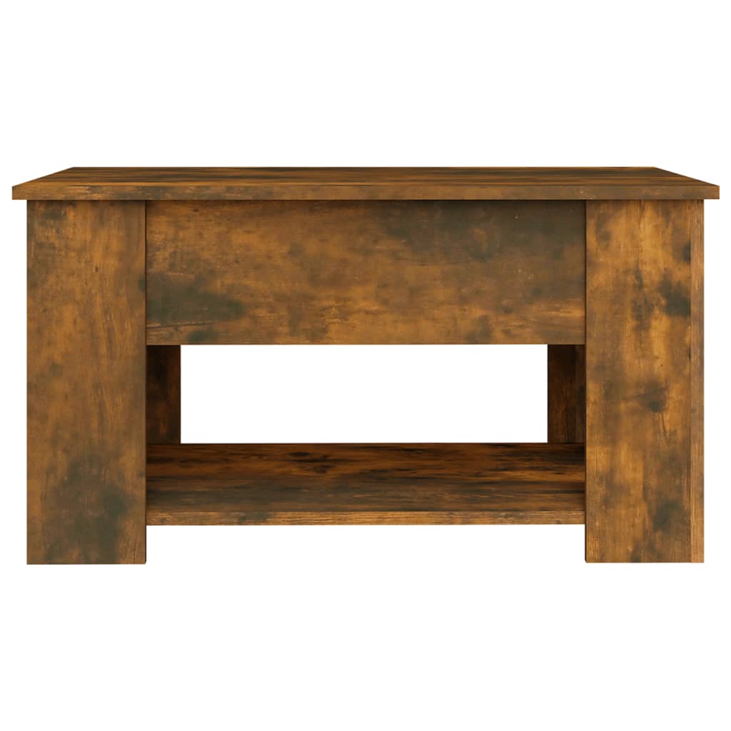 Tavolino da Salotto Rovere Fumo 79x49x41cm in Legno Multistrato 819275