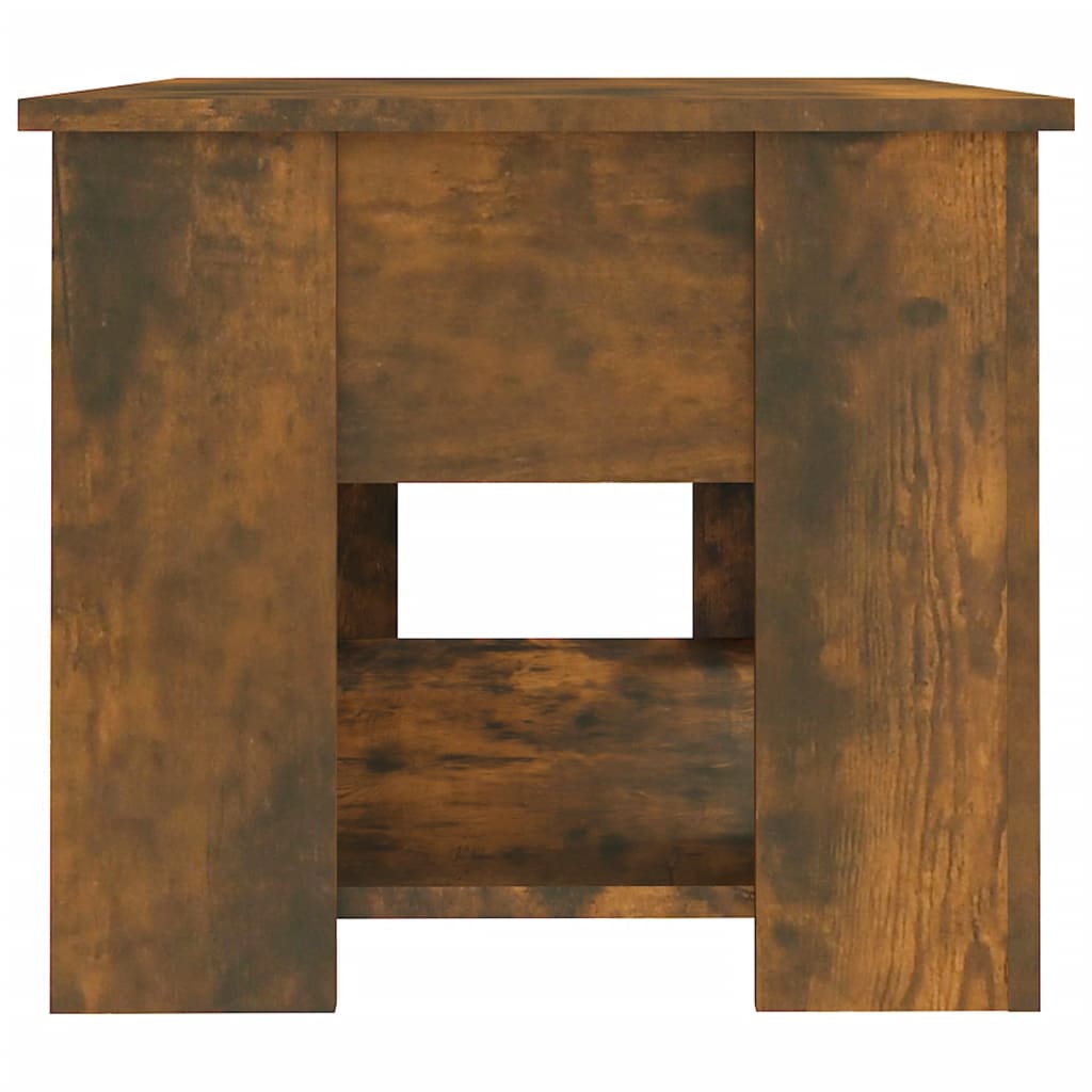 Tavolino da Salotto Rovere Fumo 79x49x41cm in Legno Multistrato 819275