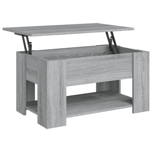 Tavolino da Salotto Grigio Sonoma 79x49x41 cm Legno Multistrato 819276