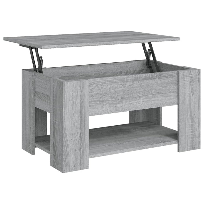 Tavolino da Salotto Grigio Sonoma 79x49x41 cm Legno Multistrato 819276