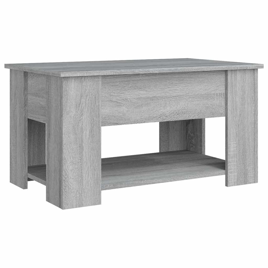 Tavolino da Salotto-Tavolino da soggiorno-Tavolo Grigio Sonoma 79x49x41 cm Legno Multistrato