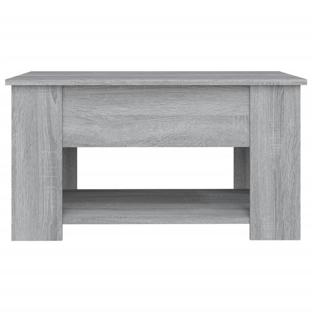 Tavolino da Salotto Grigio Sonoma 79x49x41 cm Legno Multistrato 819276