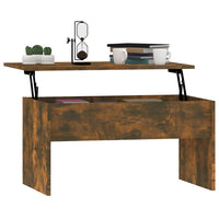 Tavolino Rovere Fumo 80x50,5x41,5 cm in Legno Multistrato 819287