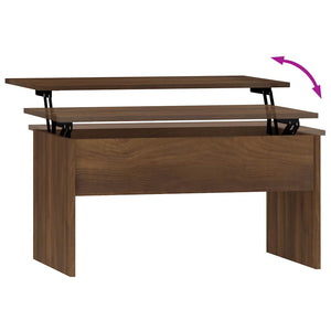 Tavolino Rovere Marrone 80x50,5x41,5 cm in Legno Multistrato cod mxl 48159