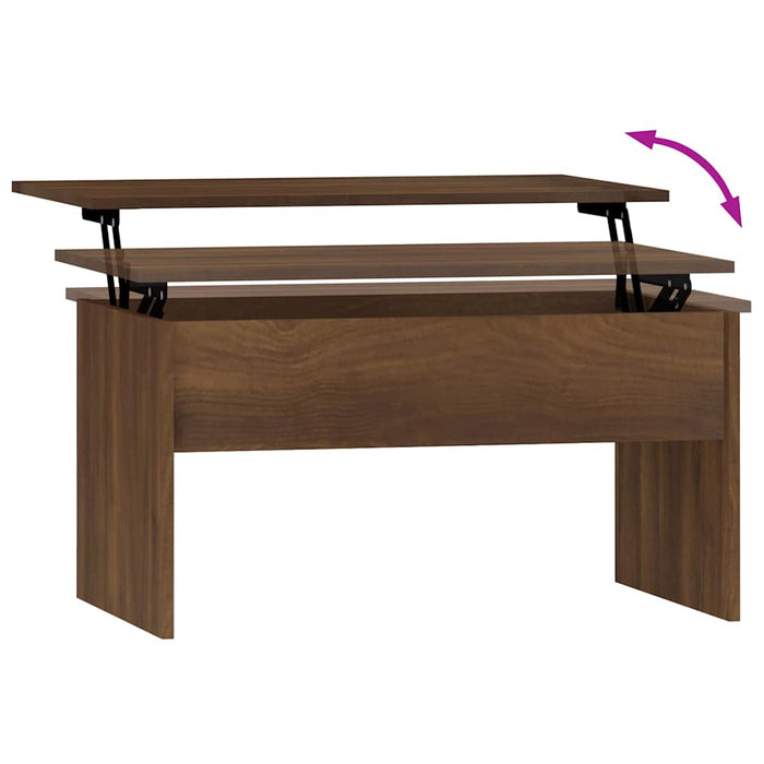 Tavolino Rovere Marrone 80x50,5x41,5 cm in Legno Multistrato cod mxl 48159