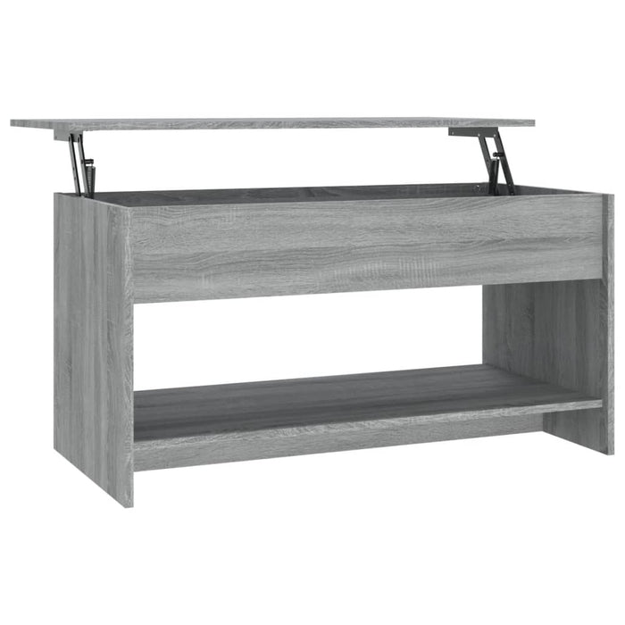 Tavolino Salotto Grigio Sonoma 102x50x52,5 cm Legno Multistrato cod mxl 16723