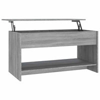 Tavolino Salotto-Tavolino da soggiorno-Tavolo Grigio Sonoma 102x50x52,5 cm Legno Multistrato