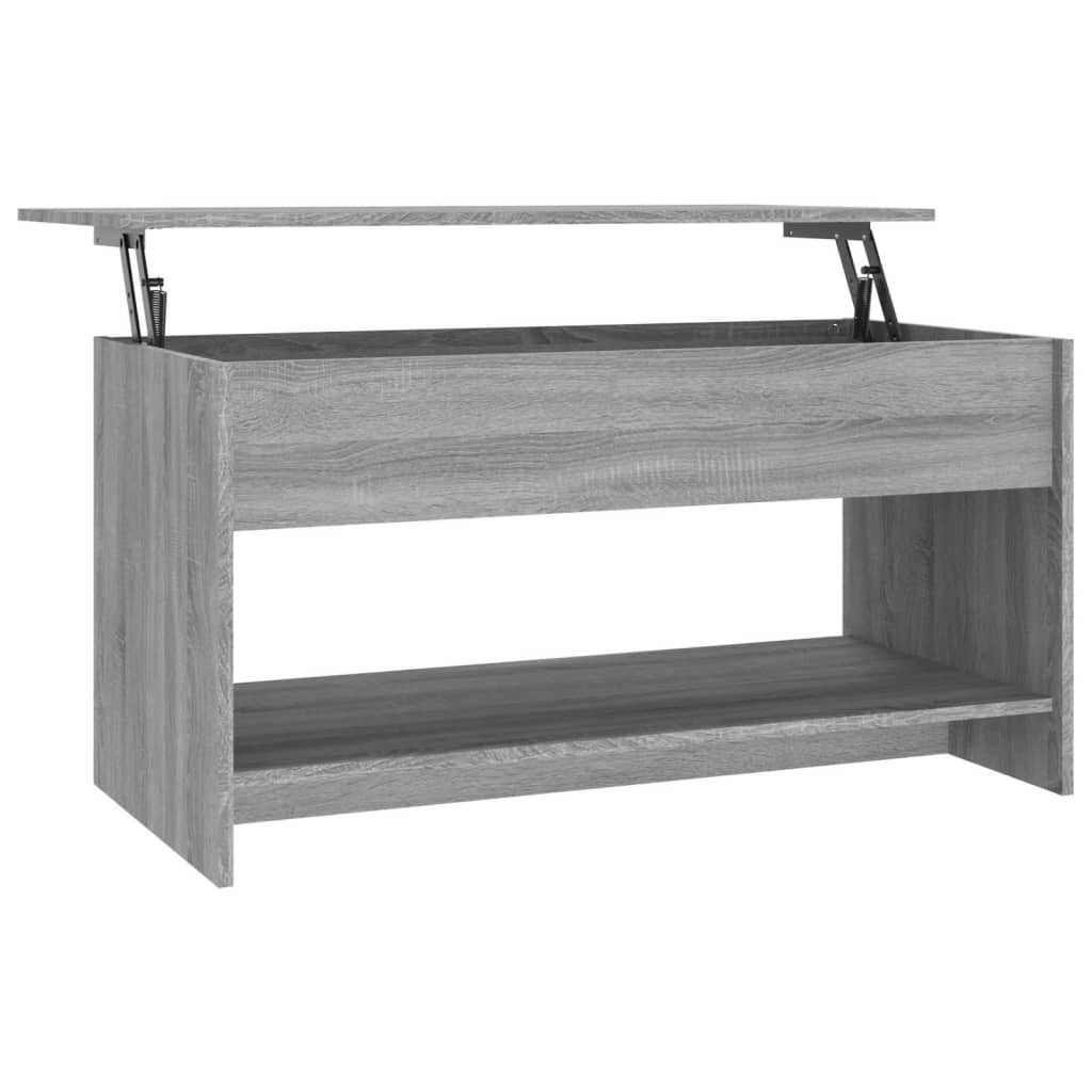 Tavolino Salotto Grigio Sonoma 102x50x52,5 cm Legno Multistrato 819291