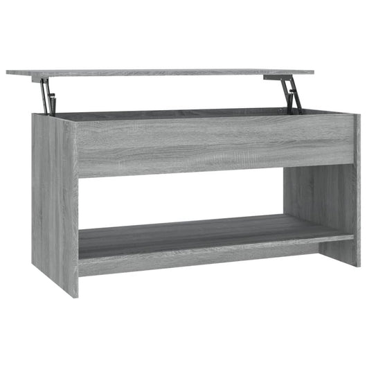 Tavolino Salotto Grigio Sonoma 102x50x52,5 cm Legno Multistrato 819291