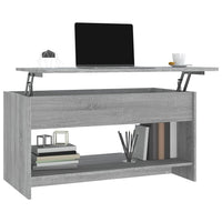 Tavolino Salotto Grigio Sonoma 102x50x52,5 cm Legno Multistrato 819291