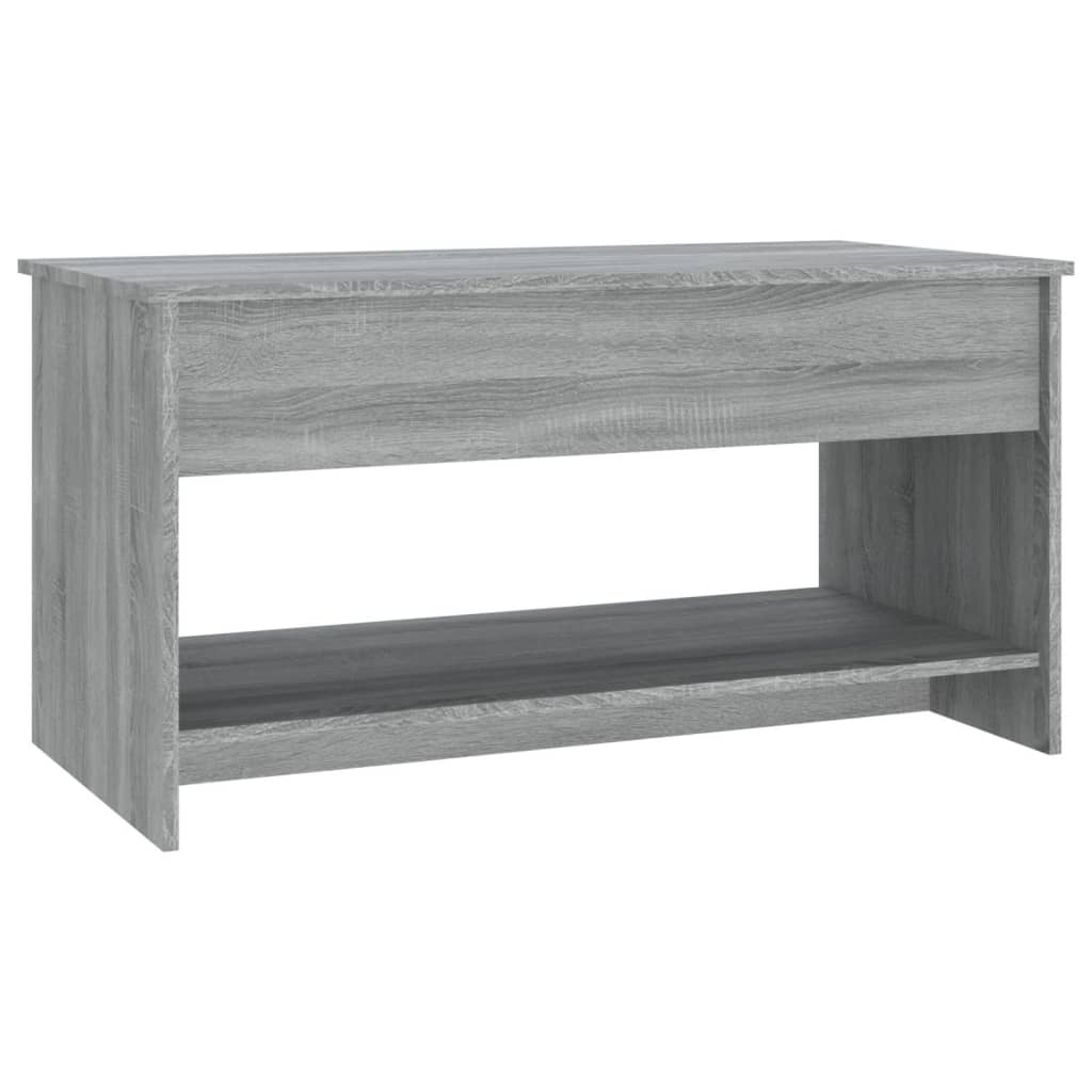 Tavolino Salotto Grigio Sonoma 102x50x52,5 cm Legno Multistrato cod mxl 16723