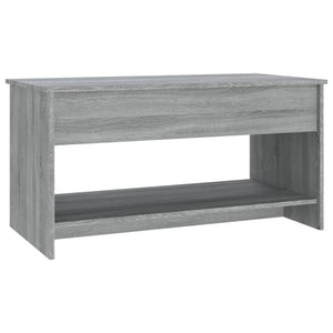 Tavolino Salotto Grigio Sonoma 102x50x52,5 cm Legno Multistrato cod mxl 16723