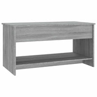 Tavolino Salotto-Tavolino da soggiorno-Tavolo Grigio Sonoma 102x50x52,5 cm Legno Multistrato