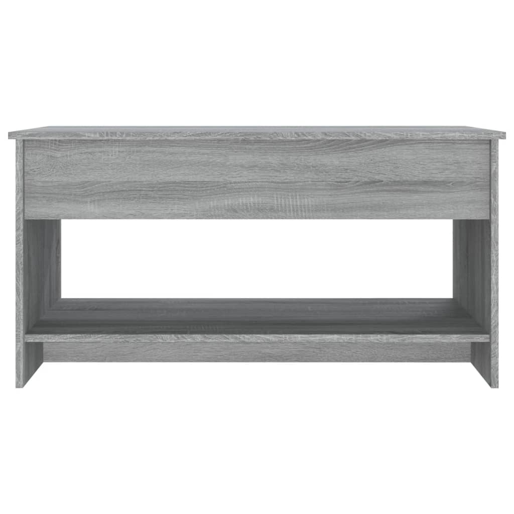 Tavolino Salotto Grigio Sonoma 102x50x52,5 cm Legno Multistrato 819291