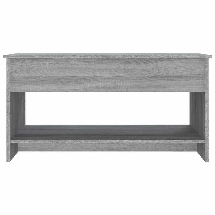 Tavolino Salotto-Tavolino da soggiorno-Tavolo Grigio Sonoma 102x50x52,5 cm Legno Multistrato