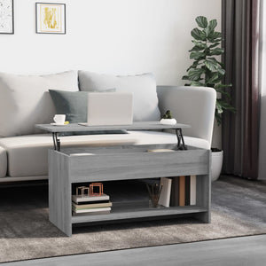 Tavolino Salotto Grigio Sonoma 102x50x52,5 cm Legno Multistrato 819291