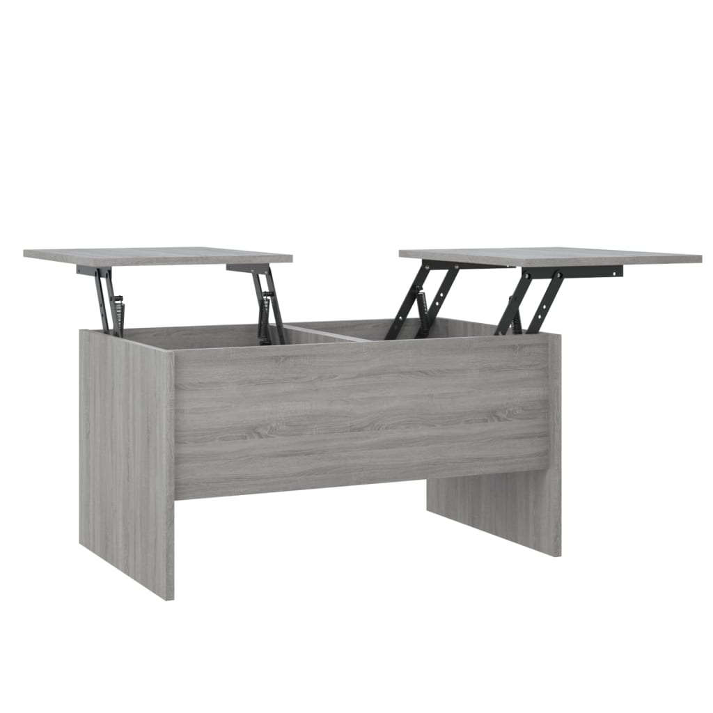 Tavolino Salotto Grigio Sonoma 80x50x42,5 cm Legno Multistrato 819294
