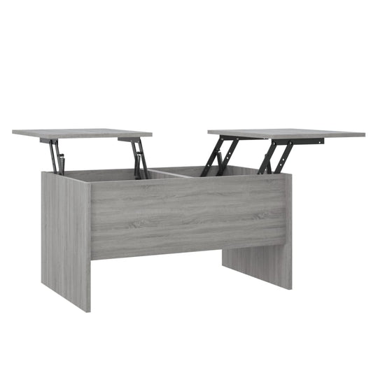 Tavolino Salotto Grigio Sonoma 80x50x42,5 cm Legno Multistrato 819294