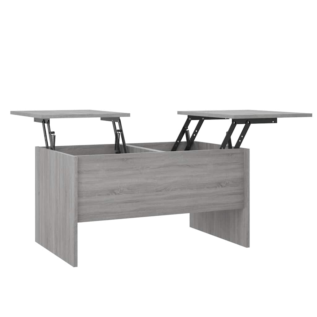 Tavolino Salotto-Tavolino da Soggiorno Grigio Sonoma 80x50x42,5 cm Legno Multistrato