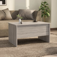 Tavolino Salotto Grigio Sonoma 80x50x42,5 cm Legno Multistrato cod mxl 20747