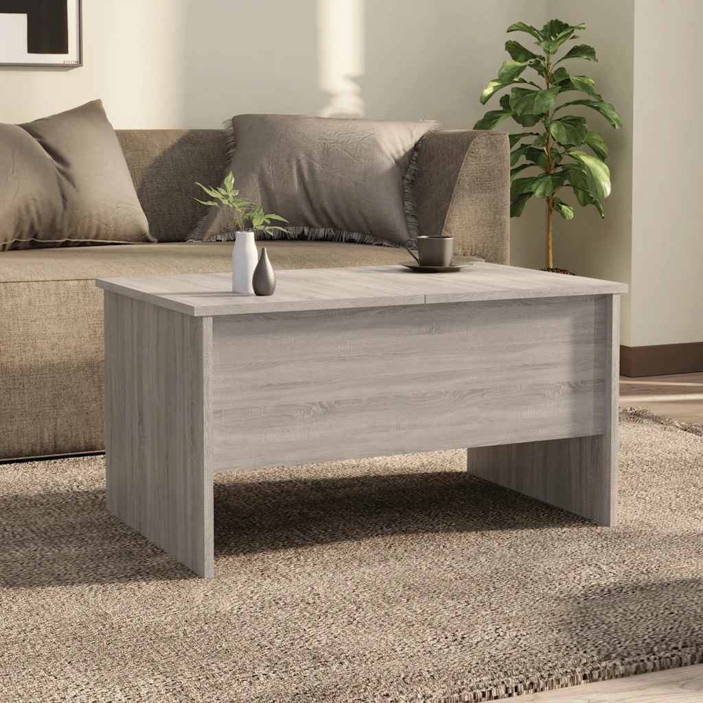 Tavolino Salotto-Tavolino da Soggiorno Grigio Sonoma 80x50x42,5 cm Legno Multistrato