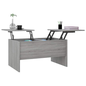 Tavolino Salotto Grigio Sonoma 80x50x42,5 cm Legno Multistrato 819294