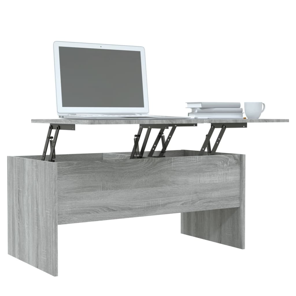 Tavolino Grigio Sonoma 102x50,5x46,5 cm in Legno Multistrato cod mxl 7710