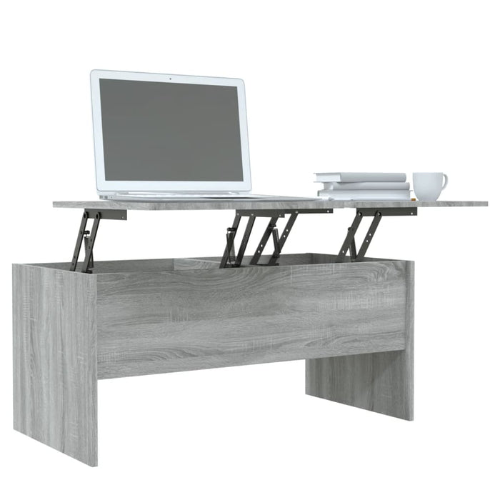 Tavolino Grigio Sonoma 102x50,5x46,5 cm in Legno Multistrato cod mxl 7710