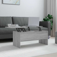Tavolino Grigio Sonoma 102x50,5x46,5 cm in Legno Multistrato cod mxl 7710