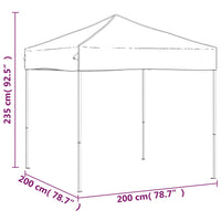 Tenda per Feste Pieghevole Crema 2x2 m