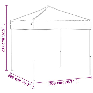 Tenda per Feste Pieghevole Crema 2x2 m