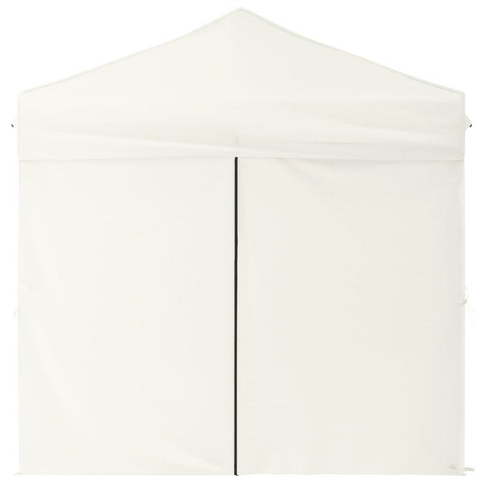 Tenda per Feste Pieghevole con Pareti Laterali Crema 2x2 m 93501