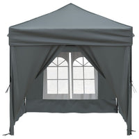 Tenda per Feste Pieghevole con Pareti Laterali Antracite 2x2 m 93502