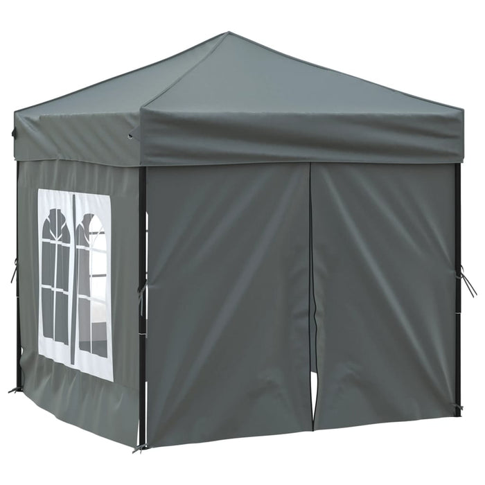 Tenda per Feste Pieghevole con Pareti Laterali Antracite 2x2 m 93502
