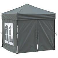 Tenda per Feste Pieghevole con Pareti Laterali Antracite 2x2 m 93502