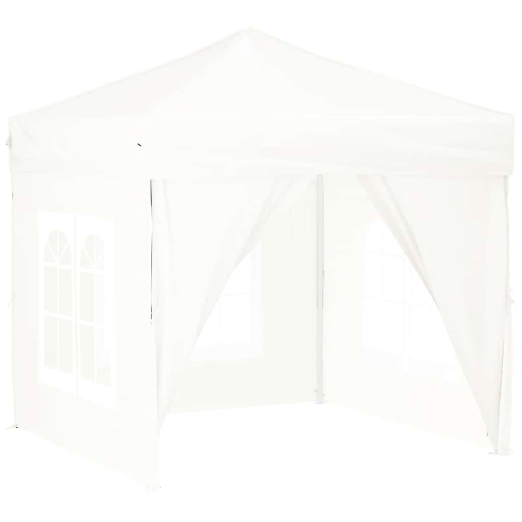 Tenda per Feste Pieghevole con Pareti Laterali Bianco 2x2 m 93503