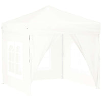 Tenda per Feste Pieghevole con Pareti Laterali Bianco 2x2 m 93503
