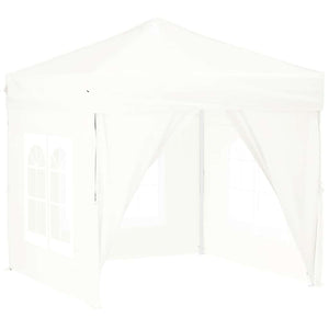 Tenda per Feste Pieghevole con Pareti Laterali Bianco 2x2 m 93503
