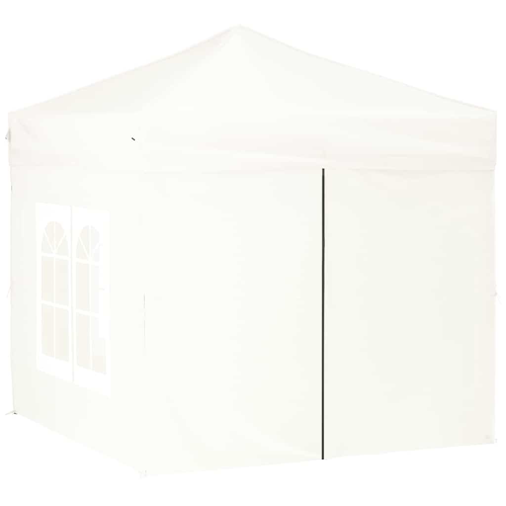Tenda per Feste Pieghevole con Pareti Laterali Bianco 2x2 m cod mxl 38336