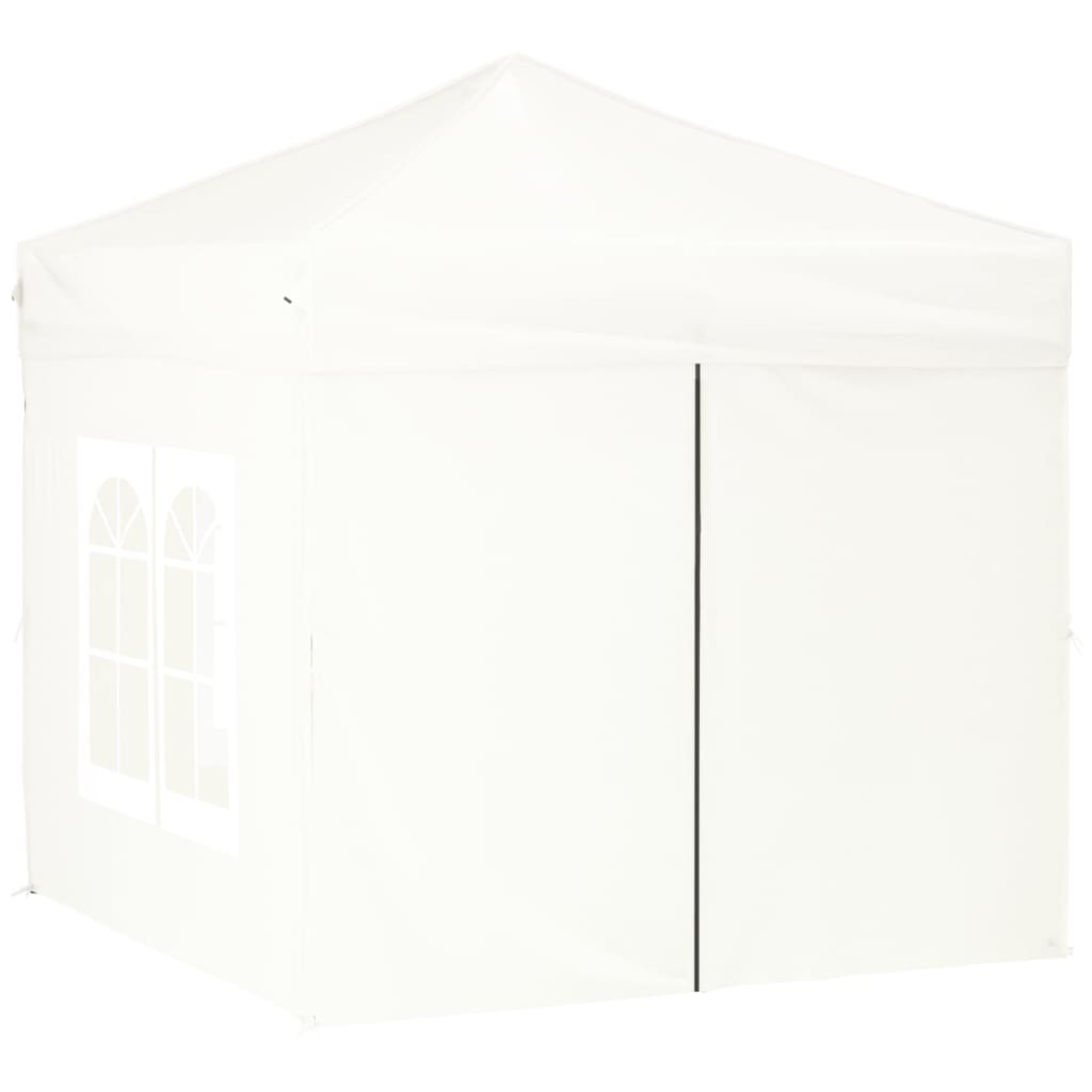 Tenda per Feste Pieghevole con Pareti Laterali Bianco 2x2 m 93503