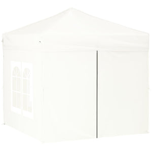 Tenda per Feste Pieghevole con Pareti Laterali Bianco 2x2 m 93503