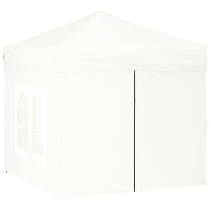 Tenda per Feste Pieghevole con Pareti Laterali Bianco 2x2 m 93503
