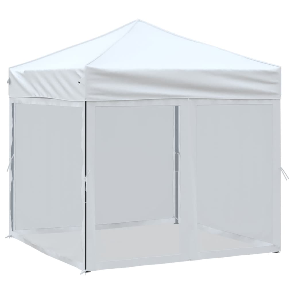 Tenda per Feste Pieghevole con Pareti Laterali Bianco 2x2 m 93510