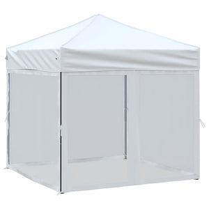 Tenda per Feste Pieghevole con Pareti Laterali Bianco 2x2 m 93510