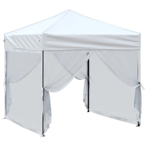 Tenda per Feste Pieghevole con Pareti Laterali Bianco 2x2 m 93510