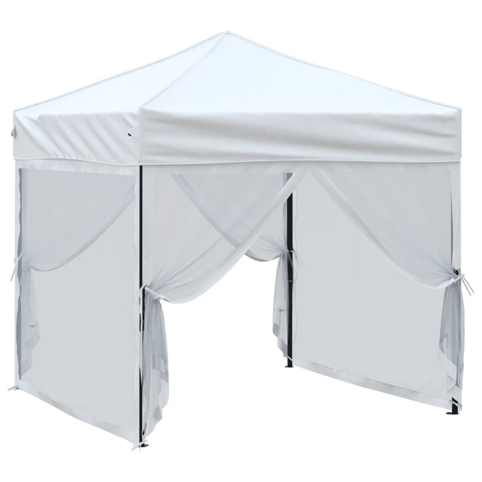 Tenda per Feste Pieghevole con Pareti Laterali Bianco 2x2 m 93510