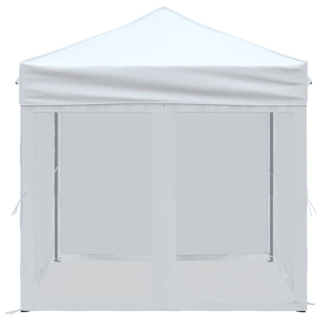 Tenda per Feste Pieghevole con Pareti Laterali Bianco 2x2 m 93510